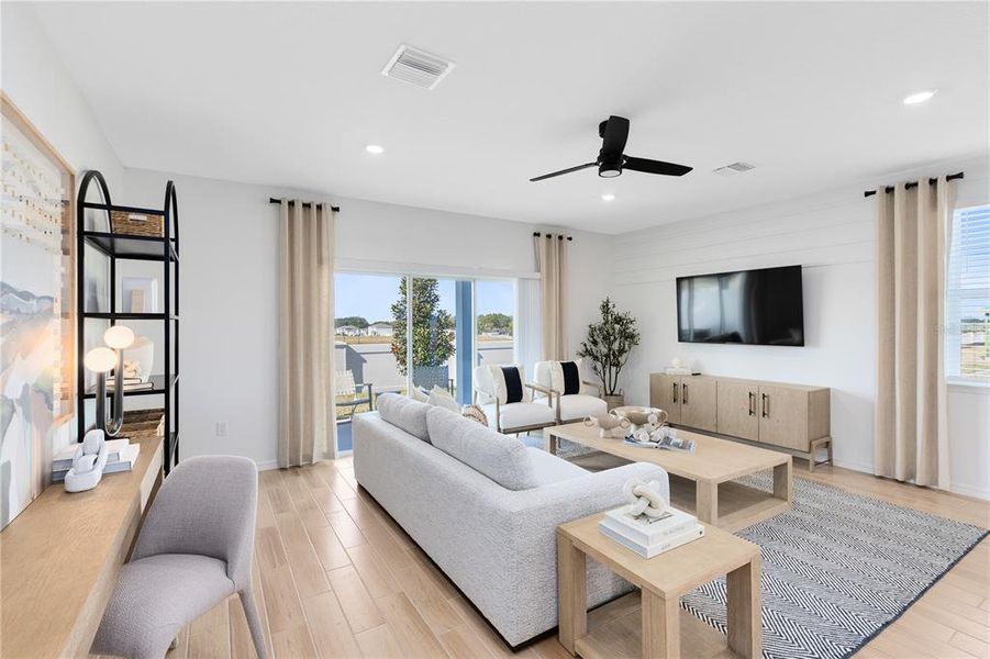 Furnished interior view inside a new home in , Davenport (Image 26).