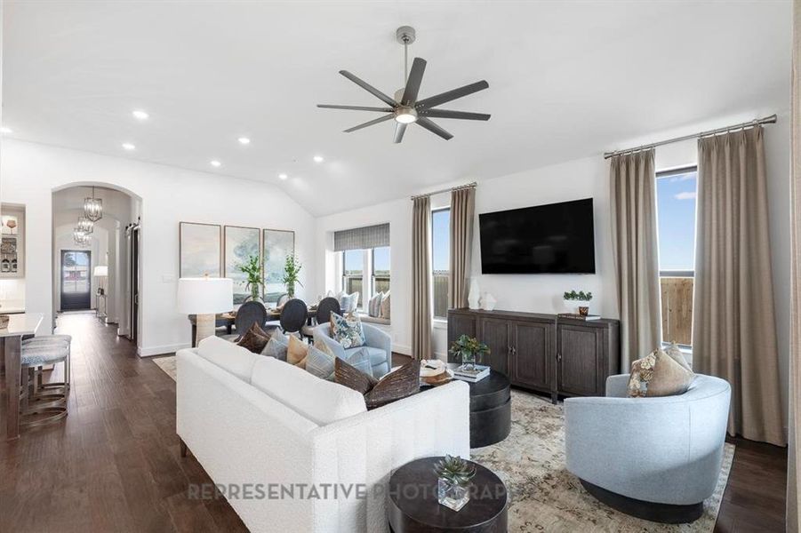 Furnished interior view inside a new home in Treeline, Justin (Image 7).