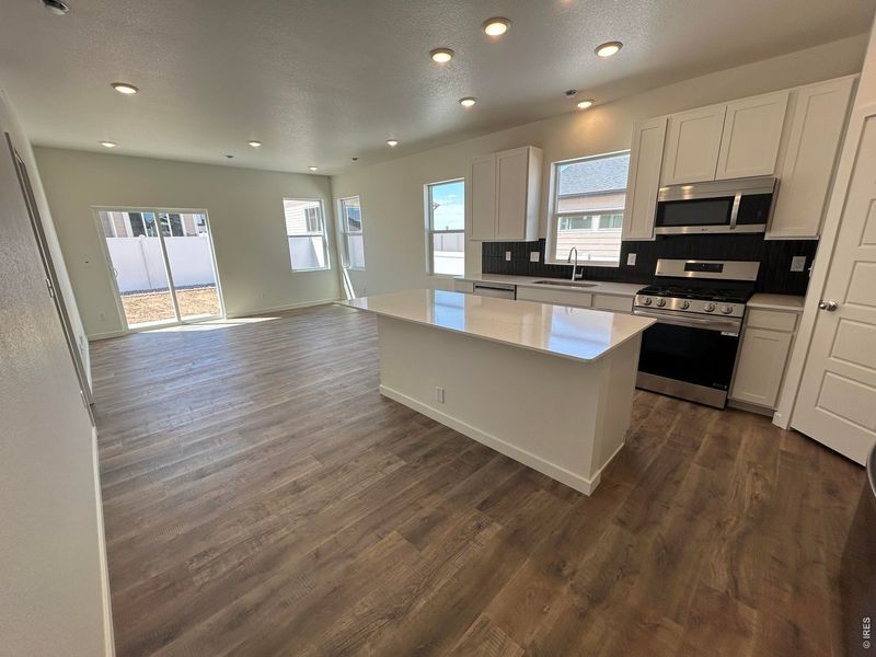 Furnished interior view inside a new home in Union Colony West, Greeley (Image 4).