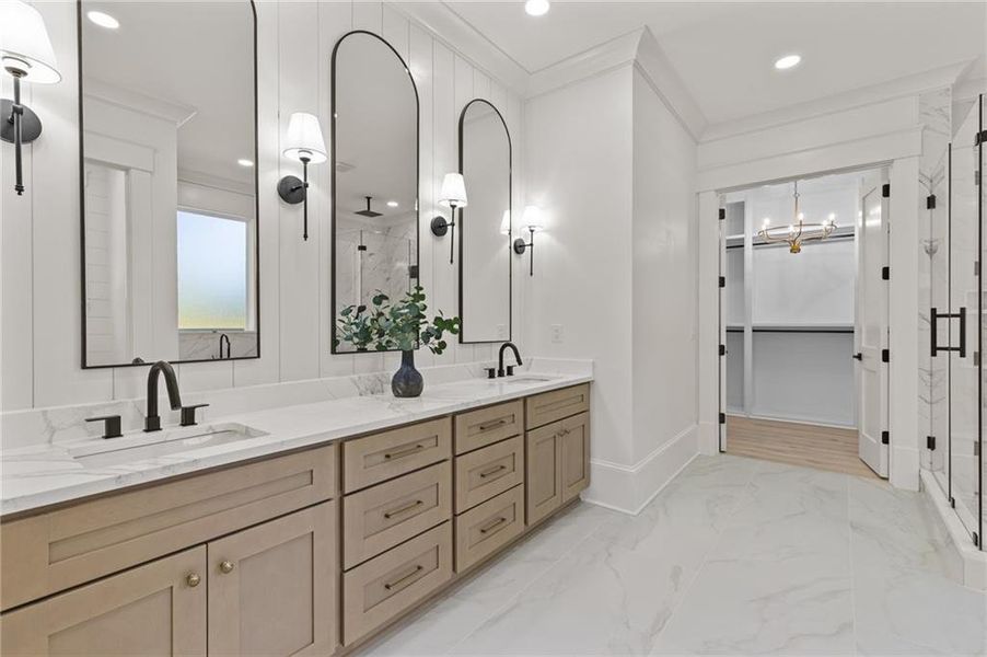 Furnished interior view inside a new home in , Dacula (Image 7).