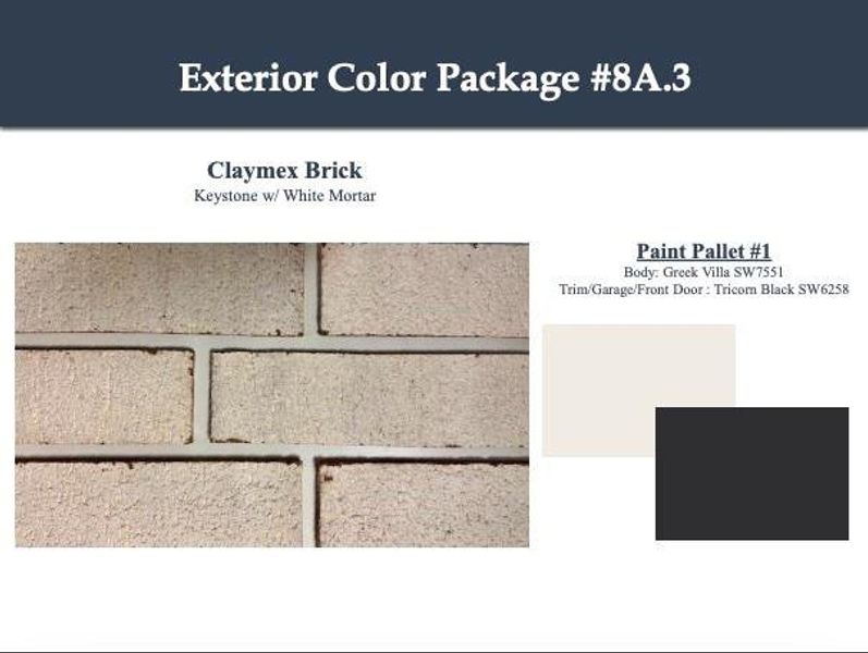 Sample of building materials used in homes in Sundance Cove, Crosby (Image 3). Sample of building materials used in homes in Sundance Cove, Crosby (Image 3).