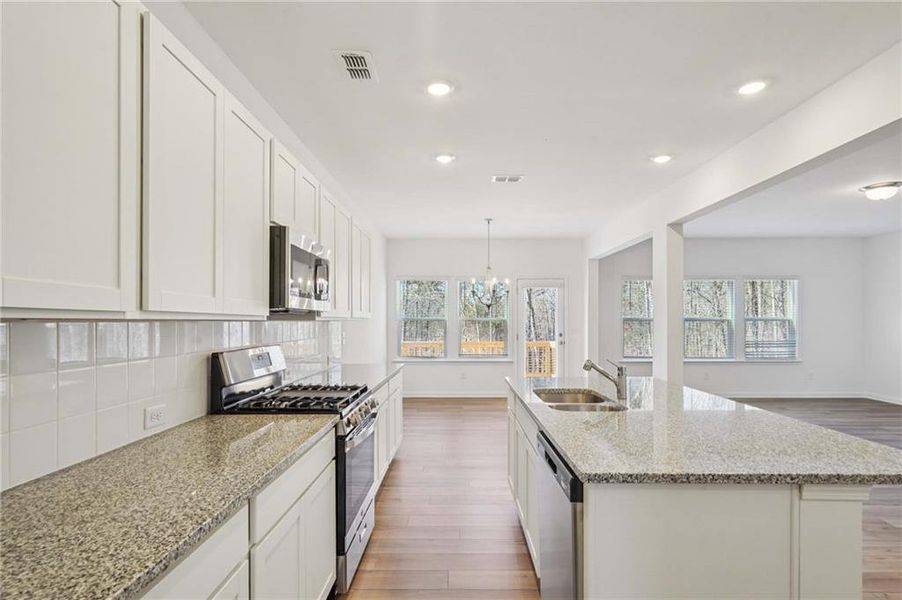 Furnished interior view inside a new home in The Pointe at Heron Bay, Locust Grove (Image 7).
