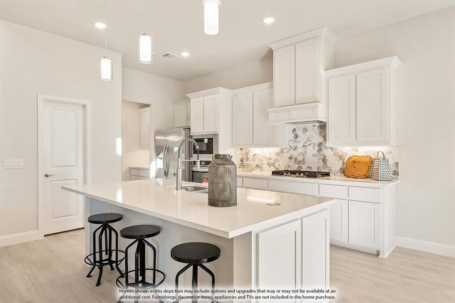 Furnished interior view inside a new home in ArrowBrooke, Aubrey (Image 15).