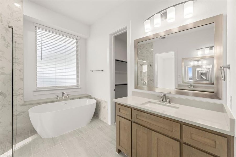 Furnished interior view inside a new home in Cambridge Estates - Harwood, Prosper (Image 15).