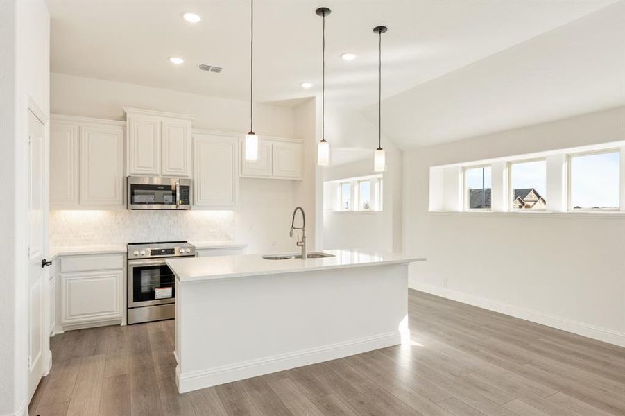 Furnished interior view inside a new home in Georgetown at Kings Fort, Kaufman (Image 9).