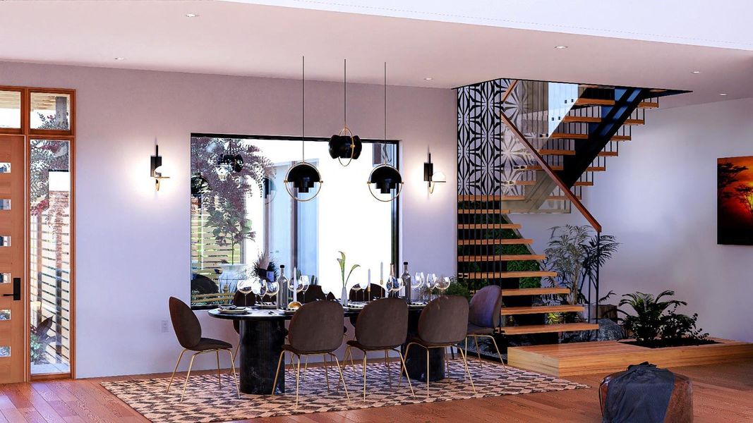 Furnished interior view inside a new home in , Houston (Image 5).