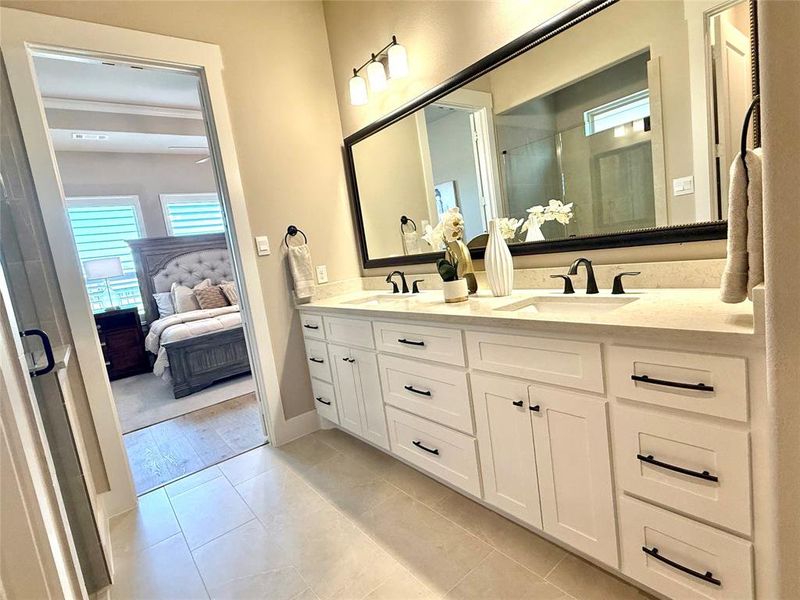 Furnished interior view inside a new home in Ladera at the Reserve, Mansfield (Image 27).