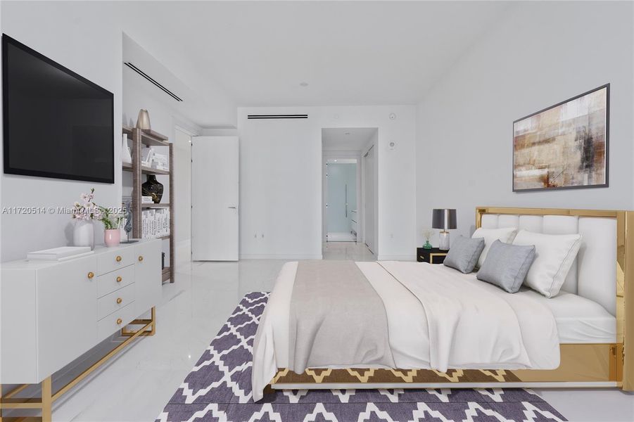 Furnished interior view inside a new home in Aston Martin Residences, Miami (Image 17). Furnished interior view inside a new home in Aston Martin Residences, Miami (Image 17).