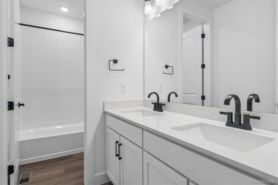 Furnished interior view inside a new home in Peakview at Ascent Village, Littleton (Image 15).