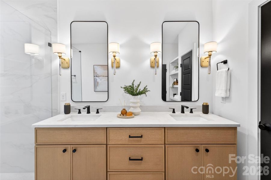 Furnished interior view inside a new home in , Charlotte (Image 15).