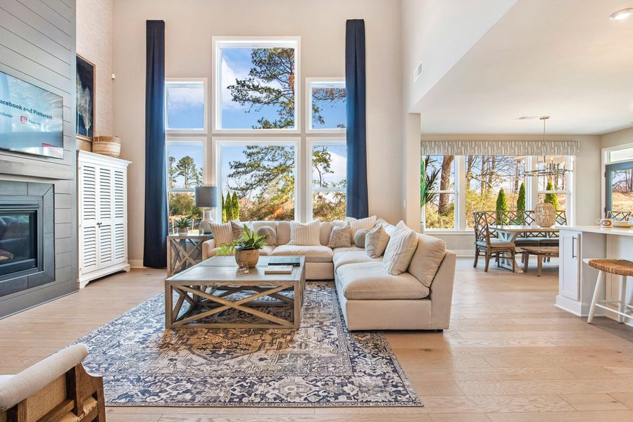 Representative furnished interior of a home built from the Grandin by Fischer Homes in The Dunes at Sandbar, Santa Rosa Beach (Image 77).