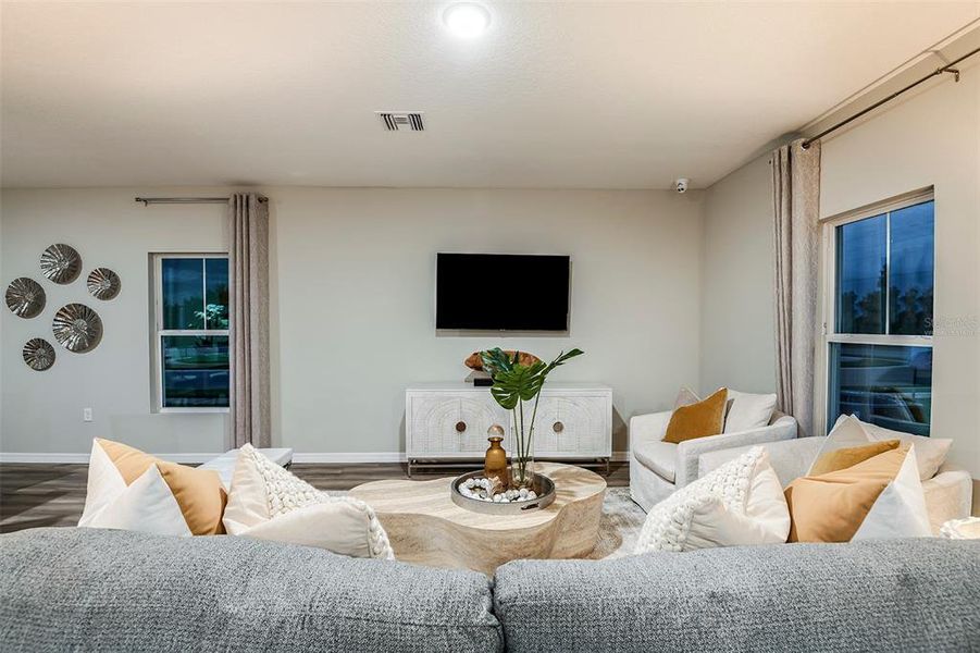 virtually staged/model home