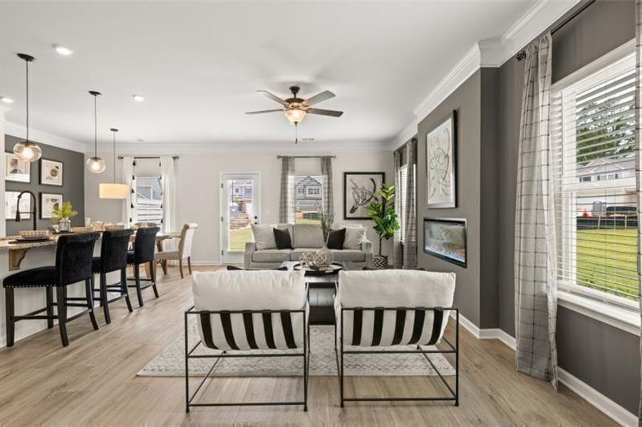 Furnished interior view inside a new home in Jameson Towns, Villa Rica (Image 13).