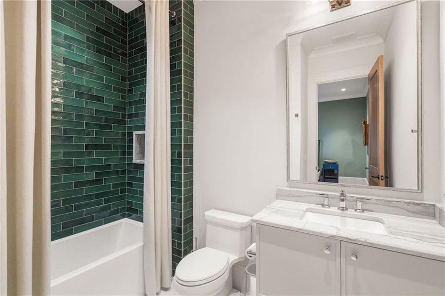 Furnished interior view inside a new home in , Flowery Branch (Image 45).