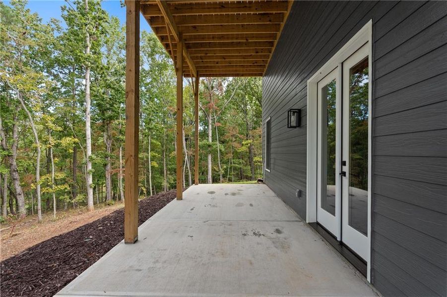 Exterior details and patio area of a home in , Ball Ground (Image 20).