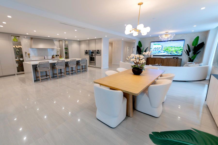 Furnished interior view inside a new home in Alina Residences, Boca Raton (Image 4).