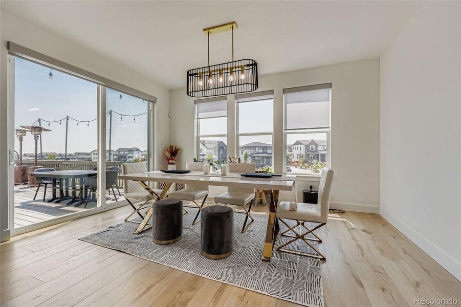 Furnished interior view inside a new home in , Castle Pines (Image 14).