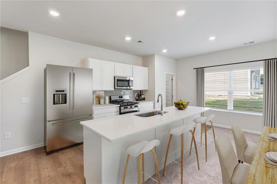 Furnished interior view inside a new home in , Calhoun (Image 10).