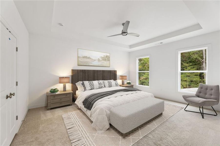 Furnished interior view inside a new home in Ashbury Commons, Powder Springs (Image 10).