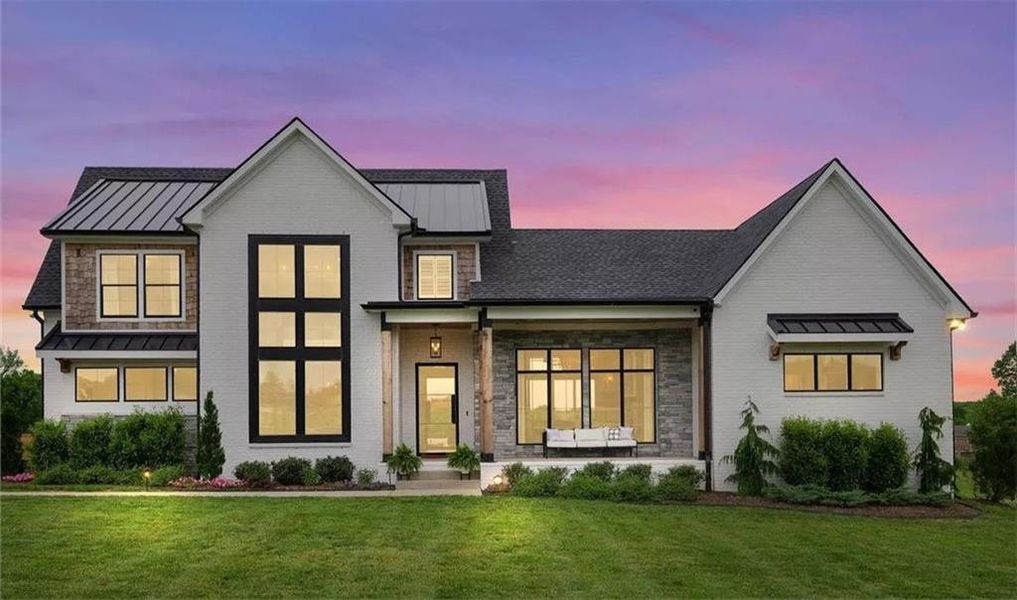 Front exterior of a new home in , Fayetteville, GA, highlighting curb appeal (Image 2). Front exterior of a new home in , Fayetteville, GA, highlighting curb appeal (Image 2).