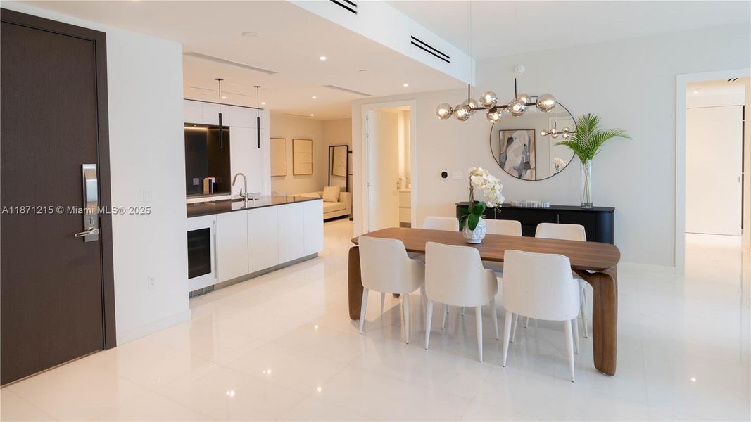 Furnished interior view inside a new home in , Miami (Image 44).