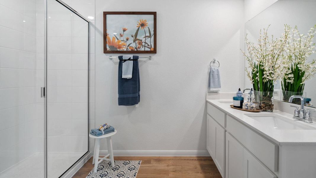 Furnished interior view inside a new home in Monarch Ranch, Manor (Image 23).