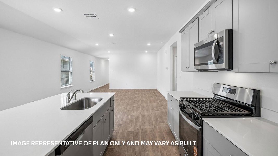 Furnished interior view inside a new home in Southgrove, Kyle (Image 4).