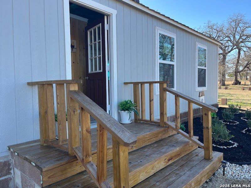 Exterior details and patio area of a home in , Stockdale (Image 11).