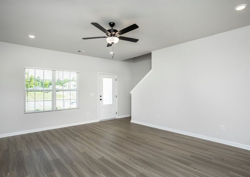 The open and spacious living room The open and spacious living room
