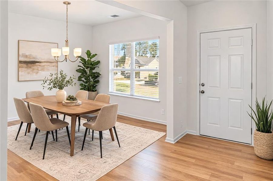 Furnished interior view inside a new home in Emerald Oaks Estates, Rome (Image 14).