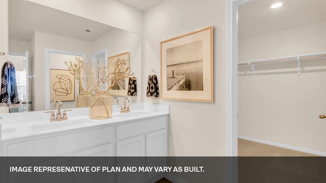 Furnished interior view inside a new home in Bar W Ranch, Leander (Image 25).