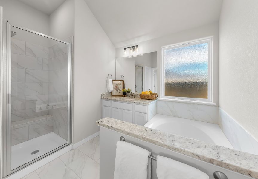 Representative furnished interior of a home built from the The Poppy by Avonley Homes in Rudder Pointe, Bryan (Image 9).