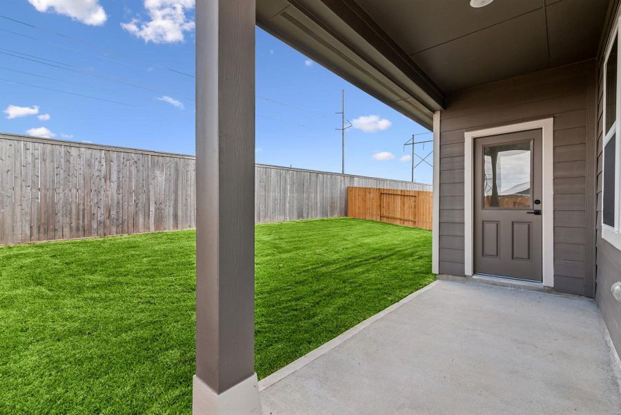 Cozy covered patio Cozy covered patio
