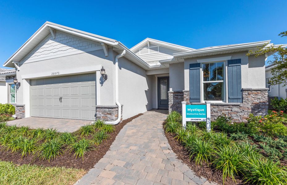 Representative exterior details of a home built from the Mystique by DiVosta in BeachWalk by Manasota Key, Englewood (Image 28).