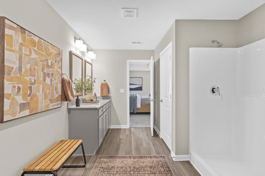 Representative furnished interior of a home built from the Myrtle A by McGuinn Homes in Willow Lake, Blythewood (Image 27).