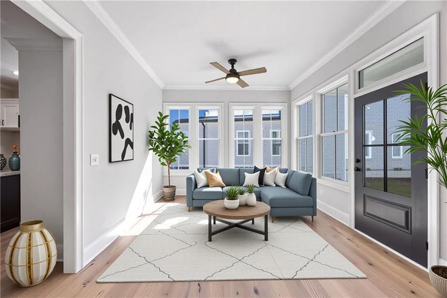 Furnished interior view inside a new home in , Dacula (Image 15).