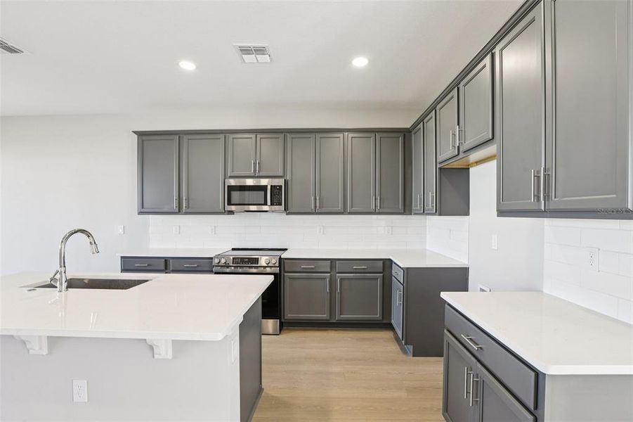 Furnished interior view inside a new home in Lagoon Residences at Epperson, Wesley Chapel (Image 9).