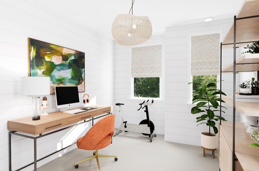 Furnished interior view inside a new home in Ellis Townes, Charlotte (Image 8).