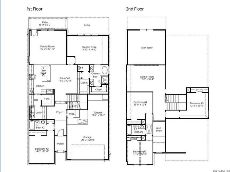 2D floor plan layout of this home in Cordova Crossing, Seguin, TX (Image 3). 2D floor plan layout of this home in Cordova Crossing, Seguin, TX (Image 3).