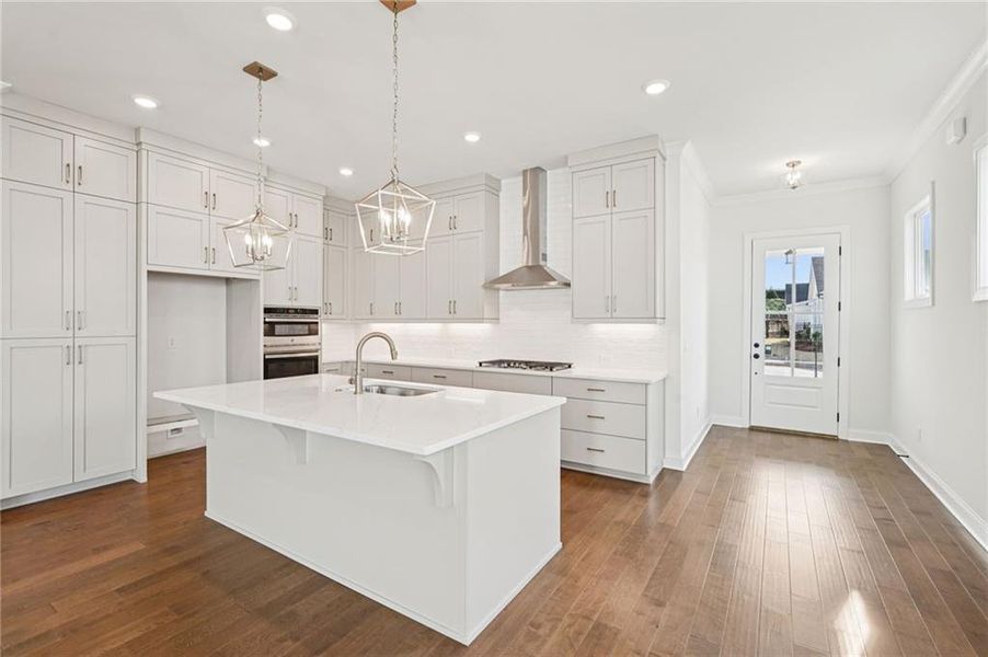 Furnished interior view inside a new home in Promenade at Sawnee Village, Cumming (Image 8).