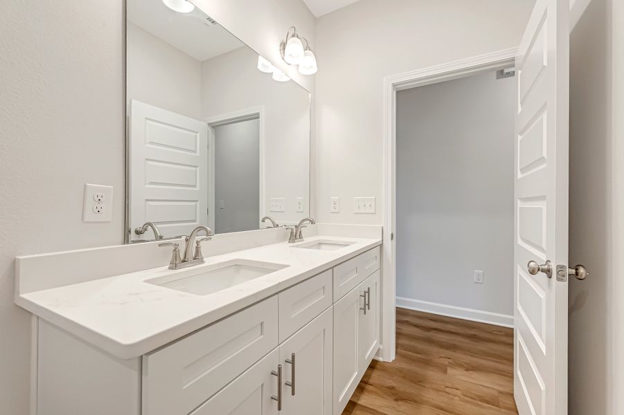 Furnished interior view inside a new home in Southern Charm, Crestview (Image 9).