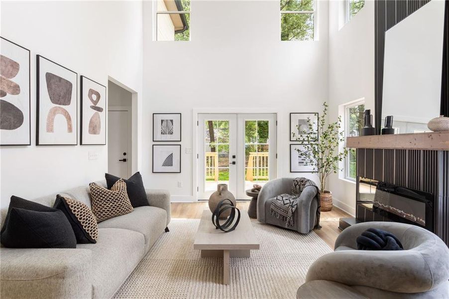 Furnished interior view inside a new home in , Atlanta (Image 12).