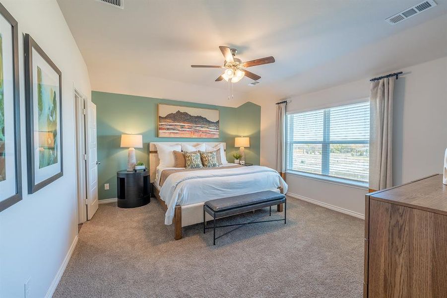 Furnished interior view inside a new home in Retreat at Fossil Creek, Fort Worth (Image 26).