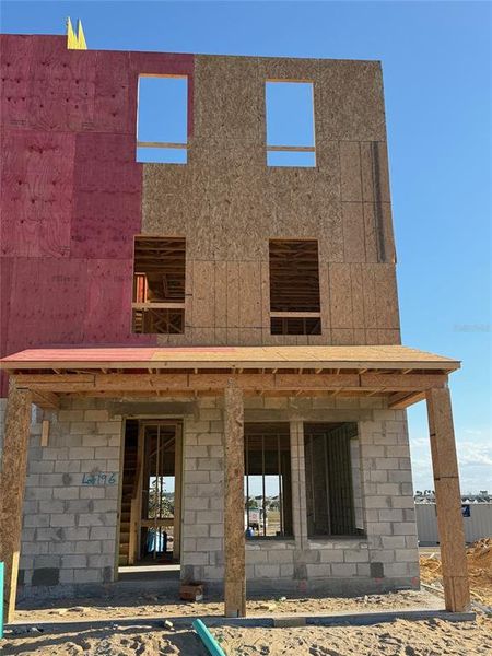 In-progress construction of a new home in Parkview at Hamlin, Winter Garden, FL (Image 8).
