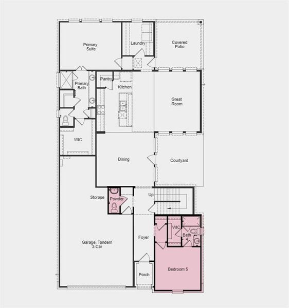 Structural options added include:  Bed 5 with bath 4.