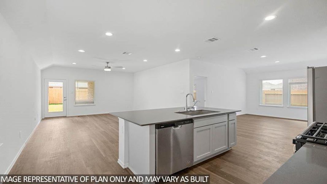 Furnished interior view inside a new home in Cypress Green, Tomball (Image 7). Furnished interior view inside a new home in Cypress Green, Tomball (Image 7).