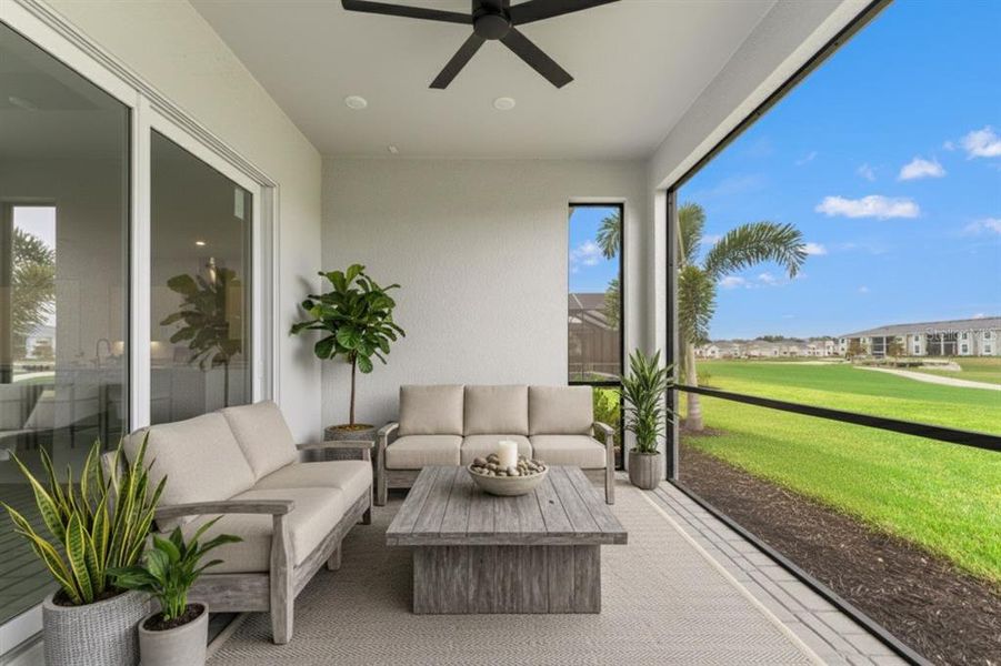 Exterior details and patio area of a home in , Lakewood Ranch (Image 3). Exterior details and patio area of a home in , Lakewood Ranch (Image 3).