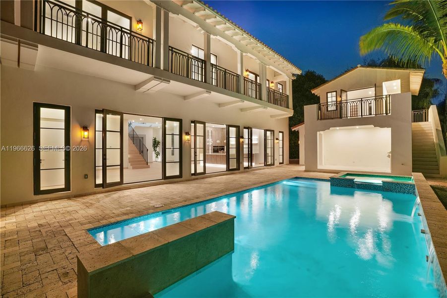 Exterior details and patio area of a home in , Coral Gables (Image 19).