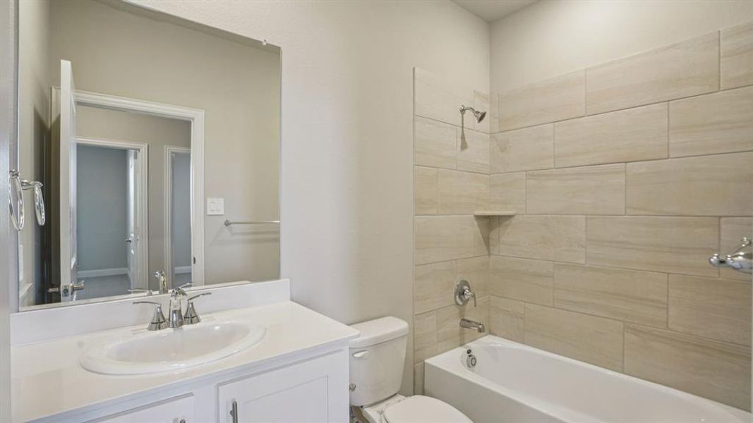 Photo is not of the actual home, but is an inspirational photo of builder’s model home and may depict options, furnishings, and/or decorator features that are not included.