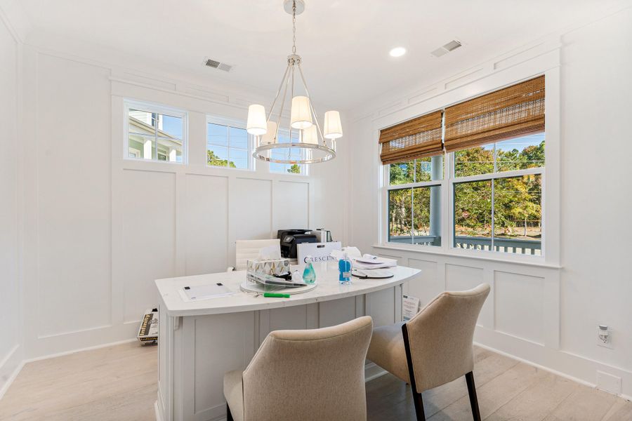 Furnished interior view inside a new home in Central Park, James Island (Image 29).